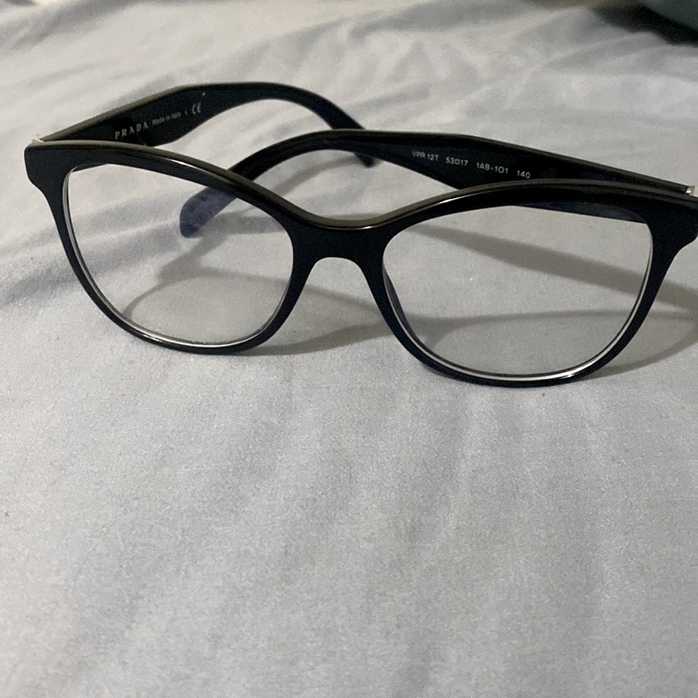 Prada eyeglasses , blue lights